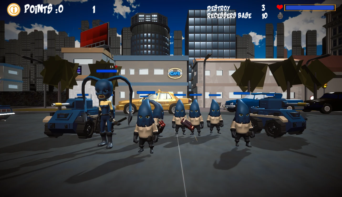 Killer Peaches shooter & cards screenshot