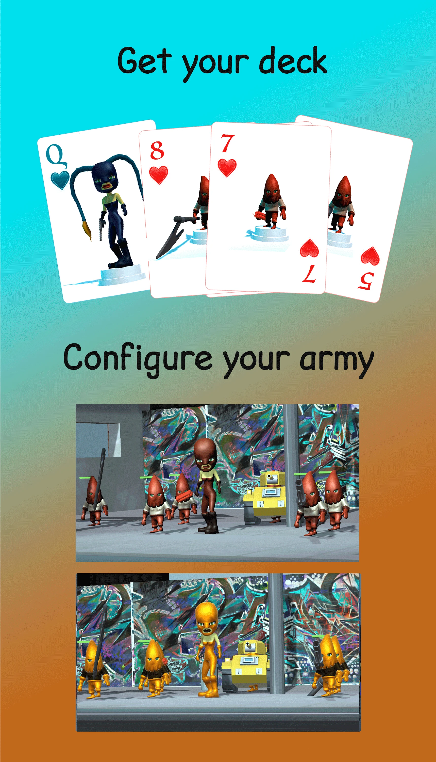 Killer Peaches shooter & cards screenshot