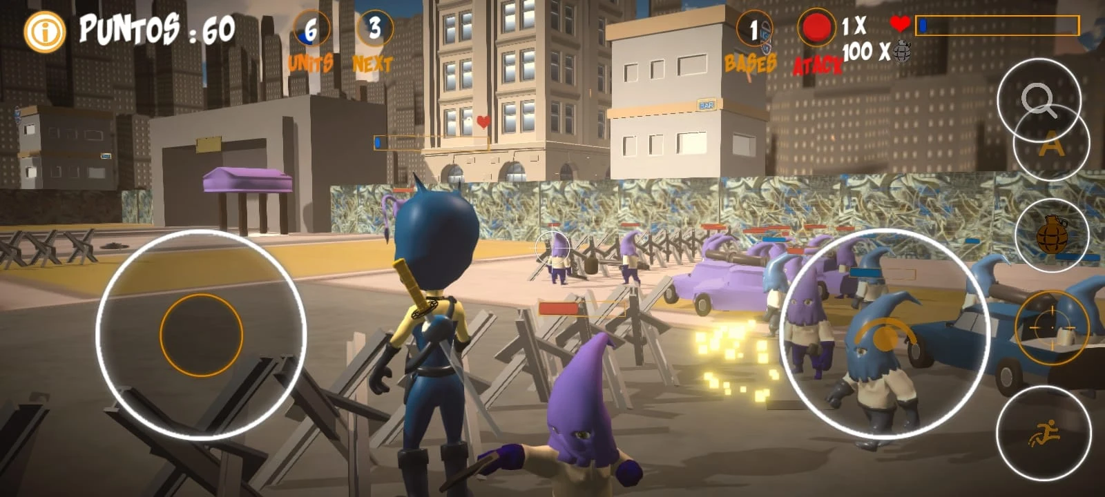 Killer Peaches shooter & cards screenshot